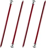 DINHEAROM 4Pcs Aluminium Alloy Tent Stakes Lightweight Durable Tent Pegs for Camping Hiking Outdoor Activities Easy to Use Wear Resistant for Secure Tent Setup