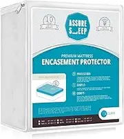 Waterproof Zippered Mattress Encasement Cover - Bed Bug Proof Protector, Breathable, Crib-Baby-Toddler Size, Assure Sleep by L'COZEE