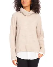 Karen Kane Layered Turtleneck Sweater