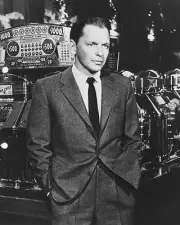 Frank Sinatra pose by Las Vegas Slot Machines Rat Pack movie Oceans Eleven 16x20