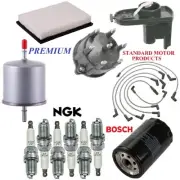 Tune Up Kit Filters Cap Wire Spark Plugs For FORD TEMPO V6 3.0L 1992-1994 (for: Ford)