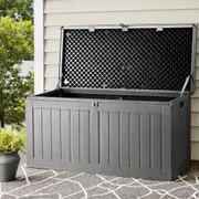 Outdoor Storage Box Bench Seat 190L