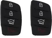 SING F LTD 2X Remote Key Fob Rubber Pad 4-Botton Repair Kits Compatible with Hyundai I10 I20 I30 Ix35