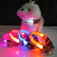 在飛比找PChome24h購物優惠-寵物迷彩LED發光項圈 7 入