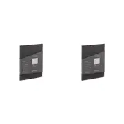 2x Fabriano Ecoqua Plus Nero Dots Glued A4 Notebook Home School stationery