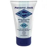 Panama Jack Sport Sunscreen Lotion - SPF 100, Broad Spectrum UVA/UVB Protection