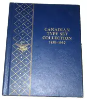 RARE 1961 Whitman Bookshelf Album #9513 Canada Type Set, 1858-1953 Coins NOS NEW