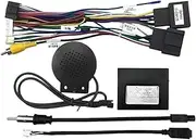 Car Android Head Unit Radio CAN Bus Adapter Plug & Play Wiring Harness Power Connector Decoder Compatible for Chevrolet Malibu 2016 2017