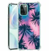 (Under Palm Trees)ShockProof TPU phone case cover(Clear)for Oneplus Nord N10 5G