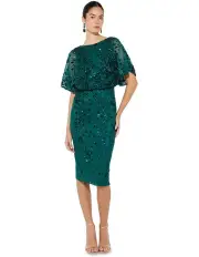 [Montique] Honour Sequin Dress in Emerald