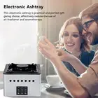 HB0 (Black)Smokeless Ashtray Air Purifier Function Negative Ion USB New