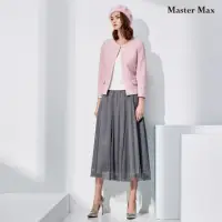 在飛比找momo購物網優惠-【Master Max】腰頭鬆緊優雅閃閃長紗裙(832200