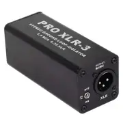 10X(PRO XLR-3 Professional Stereo Ground Loop Isolator 3.5 6.35 XLR Audio6589