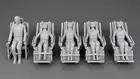 Lost In Space Jupiter 2 Crash Seat Set - Silver or Casual - 1:48 1:35 3D Printed