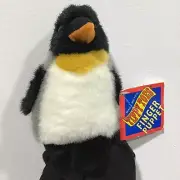 Mary Meyer PADDLES Emperor Penguin 4.5" Tippy Toes Plush Finger Puppet 1995