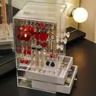 Earring Container No Odor Dust-proof Bigger Drawers Jewelry Display Box 4 Styles