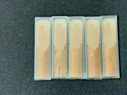 5 Rico Alto Sax Reeds (strength 3.5)