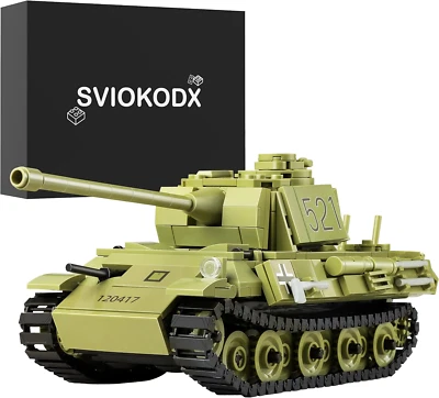 SVIOKODX Panther Tank，Ww2 Army Tank Building Set，Military Model Kit for Adults，M