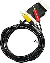 OSTENT AV TV RCA Audio Video Optical Cable Cord Compatible for Microsoft Xbox 360 Slim Console