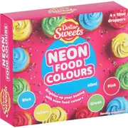 Dollar Sweets Neon Food Colours 4 pack