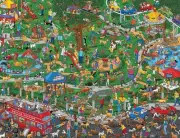 Springbok - The Dog Park - 500 Piece Jigsaw Puzzle- Cartoon Illustration 500