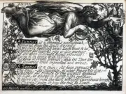 Dante Gabriel Rossetti Anima Sonnet Angel ceramic tile mural backsplash