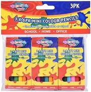 18x Mini Colour Pencils Colouring Art Craft Drawing School Pencil Party