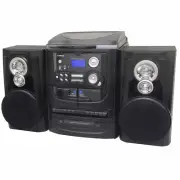 Vinyl Record Player Hi-Fi Turntable 3 CD System Stereo Cassette Recorder Players