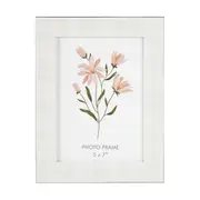 Linen Look Photo Frame - 5in. x 7in. (13cm x 18cm), White