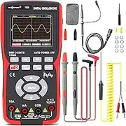 Oscilloscope Multimeter Handheld LCD Digital Multimeter & Oscillometer 2-in-1 Universal Meter Scope Meter 9999 Counts 10MHz 48MSa/s Single Channel Measuring AC/DC Voltage & t Resistance