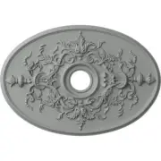 Ekena Millwork Ceiling Medallion 21.25"X30.75" Polyurethane Alexa Primed White