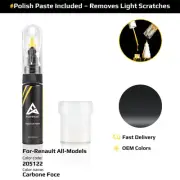 Touch Up Paint For Renault All Models 205122 Carbone Foce With Polish Paste