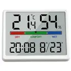 Digital Wall Clock Temperature Clock For Home For Refrigerator Hanging Holes