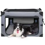 Collapsible Dog Crates for Large Dogs Portable Soft Sided Travel Dog Carrier ...