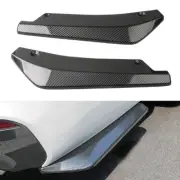 2X Carbon Fiber Rear Bumper Lip Diffuser Splitter Canard Protector Accessory (for: Audi)