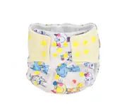 Cartoon Pattern Infant Nappy Diaper Washable Reusable LeakageProof Baby Diaper(Cat )