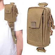 Shoulder Strap Pouch Hiking,Bag Shoulder Zipper Pocket | Multi-Purpose Bag Shoulder Zipper Pocket, Nylon Backpack Strap Accessory Pouch for Outdoor Activities