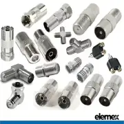 TV Video Audio Coaxial Cable Connectors Adapters - TV Antenna Cable Adapters