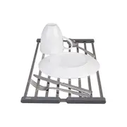 D.line Stainless Steel Folding Sink Drying Rack 51x24cm Counter Mat Grey