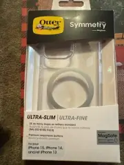 Otter ox Symmetry Ultra Slim Case Clear W/ Sparkles iPhone 15/14/13