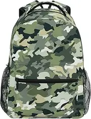 [XYMZR] Backpack Camouflage Pattern Daypack Shoulder Bag Book Bag Lightweight Back Pack 11.4 ×16 In