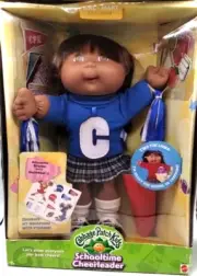Cabbage Patch Kids Schooltime Cheerleader Blue Doll 2001 Mattel #50163 NIB