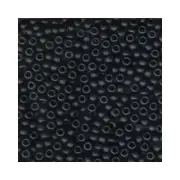 Miyuki Seed Beads 6/0 Matte Opaque Black 6-401F Glass 20g in a Tube Round