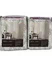 Lot Of 2 allen + roth 84-in Light Filtering Single Curtain Panel Grey Rod Pocket