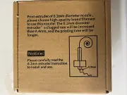Brand new 0.2 Extruder For QIDI TECH
