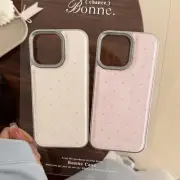 Simple Pink Blue Dots Case For iPhone 16 Plus 15 14 13 12 Pro Max Back Cover