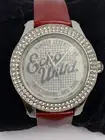 Marc Ecko Women's Watch Ladies Stainless Steel Leather Band Silver Dial E10038M4