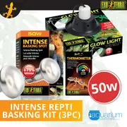 Exo Terra Intense Repti Basking Spot Lamp Kit 50W (3pc)