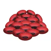 STRADIA "VOGUE" Aussie Rules Ball – Sizes 3, 4, 5 – Natural & Synthetic Rubber – Sleek Performance for AFL Pros – Pack of 20 with FREE Mesh Storage Bag