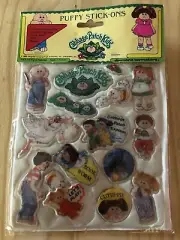 Vintage Cabbage Patch Kids Puffy Stick-ons Stickers 1983 Diamond Toymakers